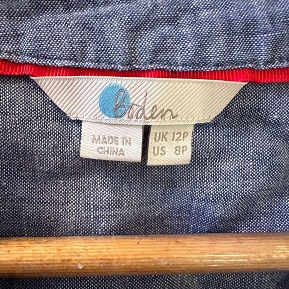 Boden 100% Linen Shirt Dress 8p - Picture 3 of 4